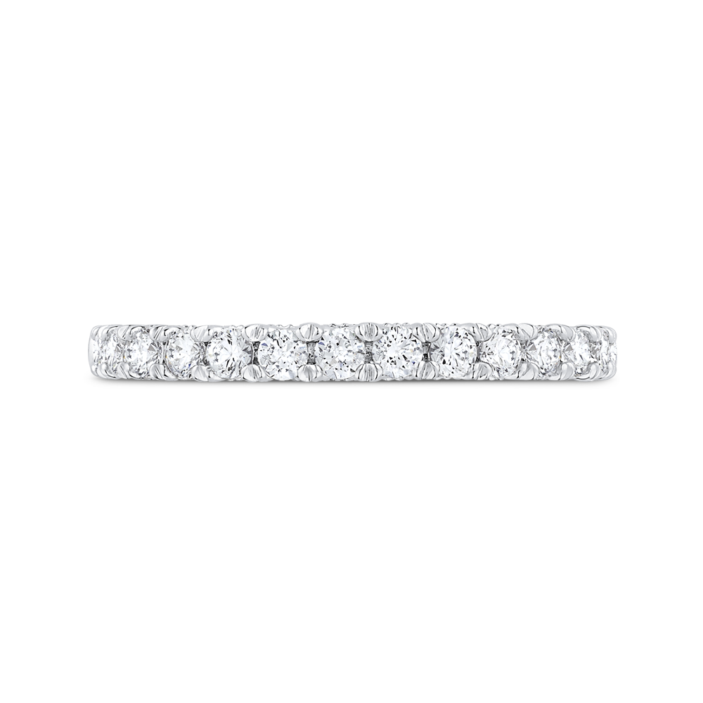 Diamond Half-Eternity Wedding Band in 14K White Gold