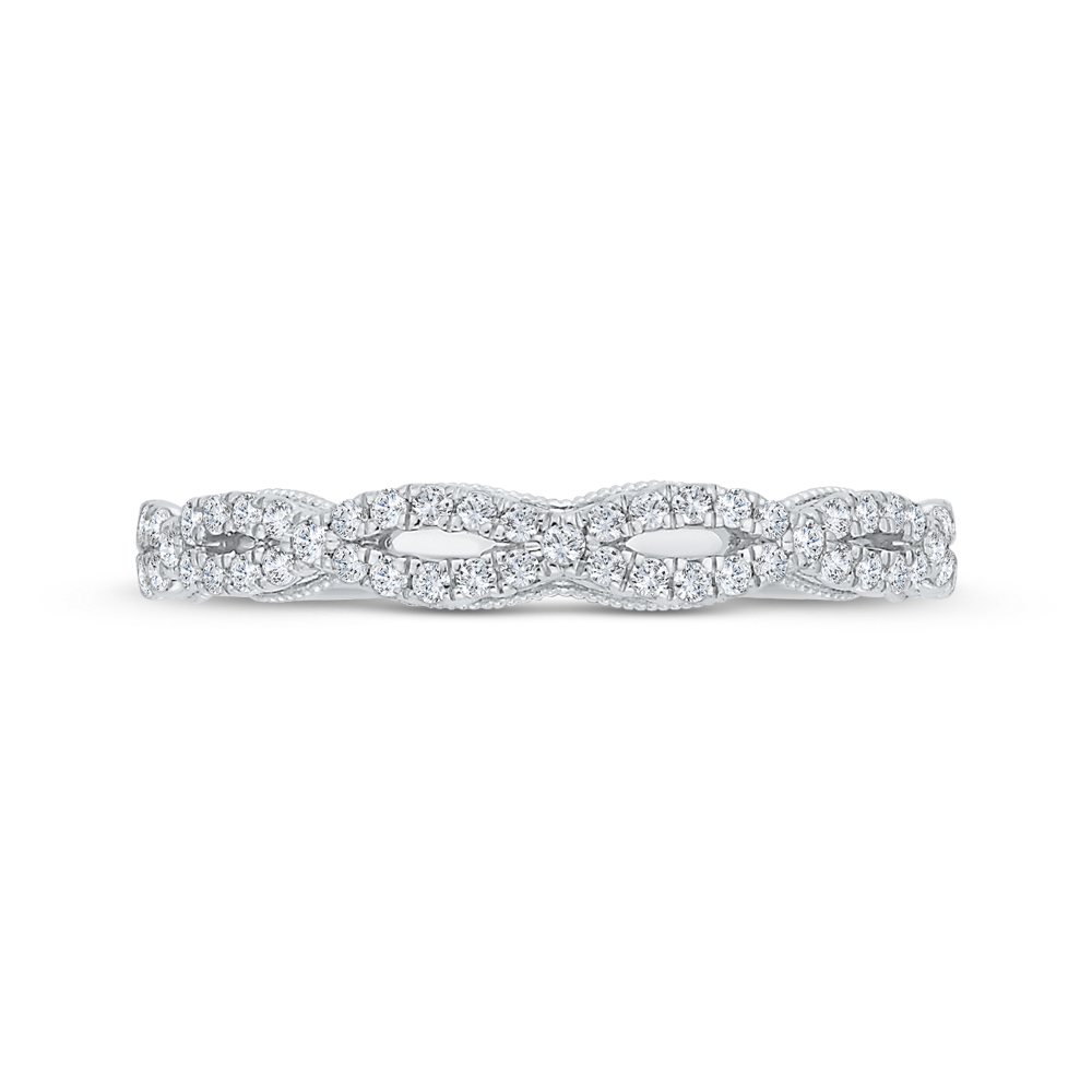 Diamond Wedding Band in 14K White Gold