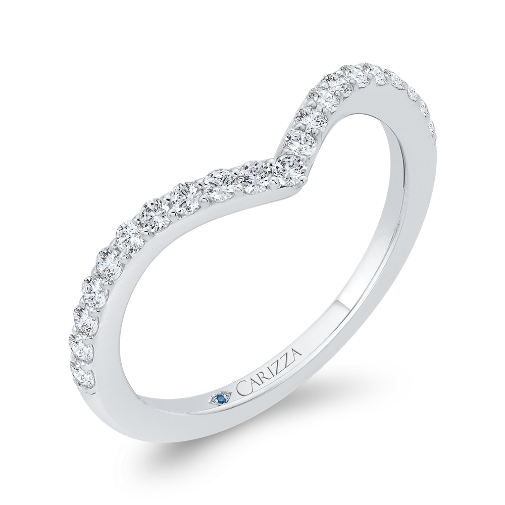 Diamond Wedding Band in 14K White Gold