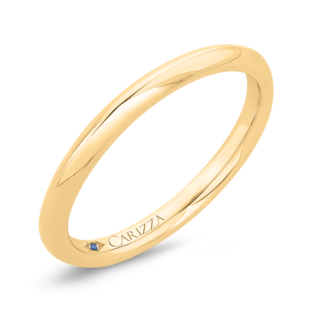 Plain Wedding Band in 14K Yellow Gold