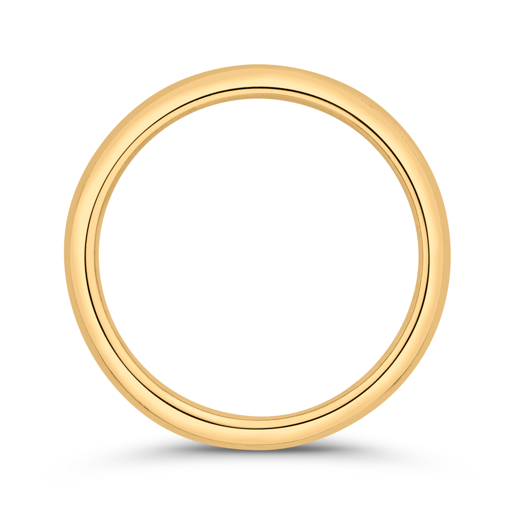 Plain Wedding Band in 14K Yellow Gold