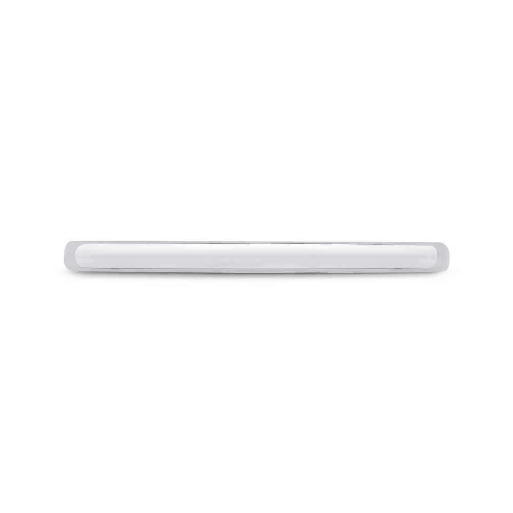 Plain Wedding Band in 14K White Gold