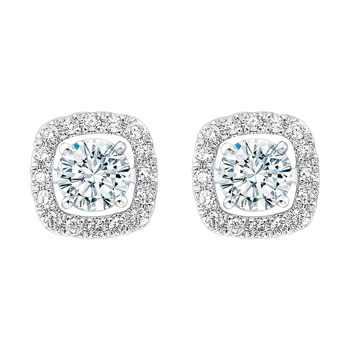 14Kt White Gold Diamond 1/5Ctw Earring