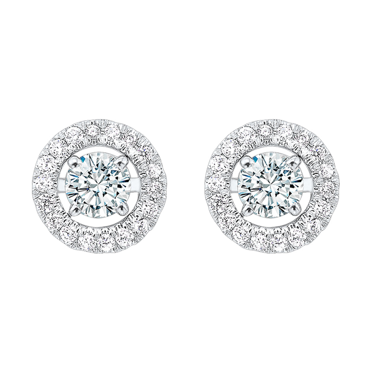 14Kt White Gold Diamond 1/5Ctw Earring