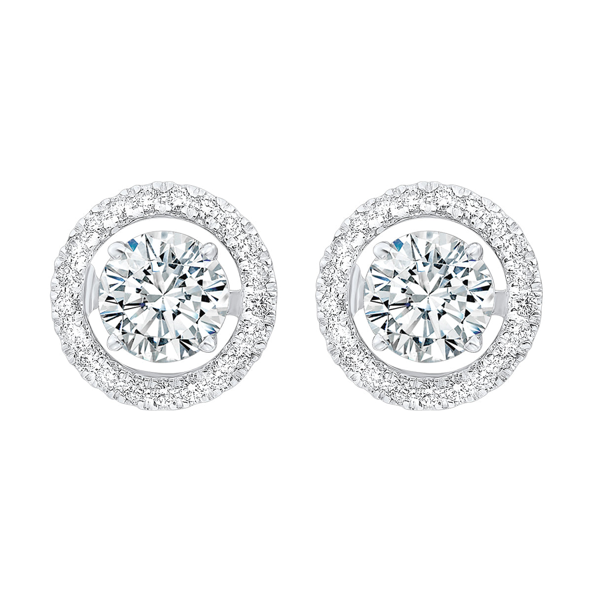 14Kt White Gold Diamond 1/3Ctw Earring
