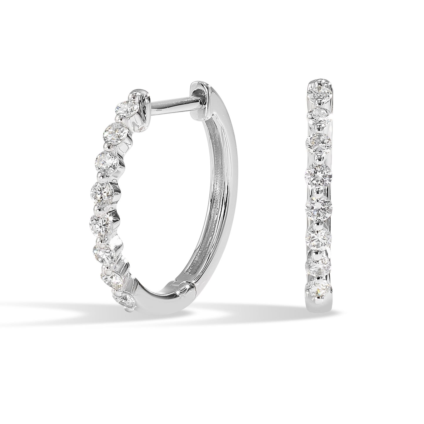 14Kt White Gold Diamond 1/4Ctw Earring