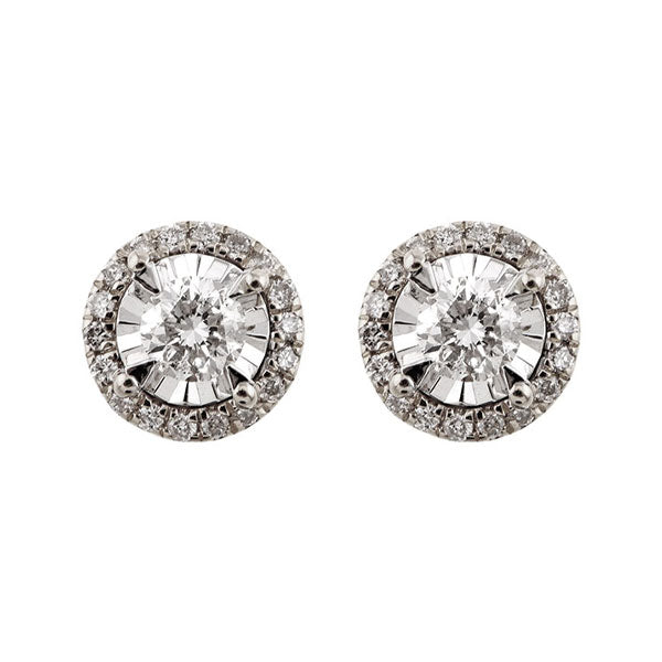 14Kt White Gold Diamond 1/3Ctw Earring
