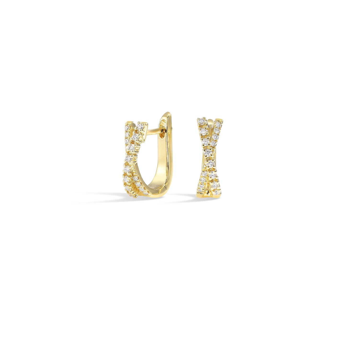 14Kt Yellow Gold Diamond 1/4Ctw Earring