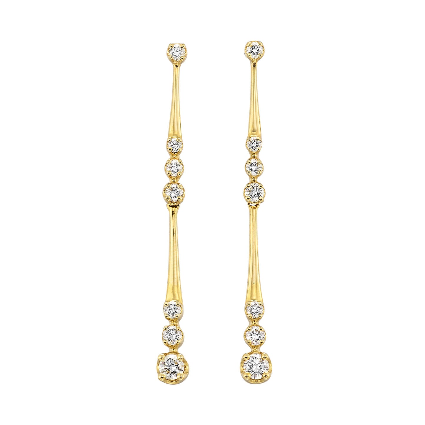 14Kt Yellow Gold Diamond 1/2Ctw Earring