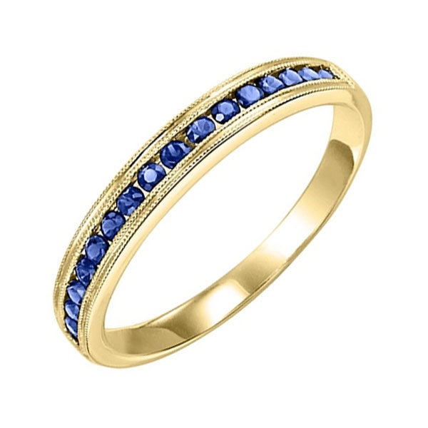 10Kt Yellow Gold & Sapphire 1/3Ctw Ring
