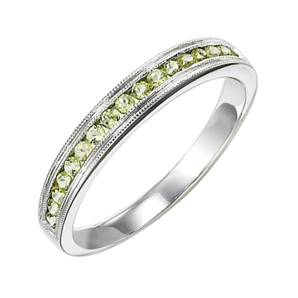 14Kt White Gold Peridot 1/3Ctw Ring