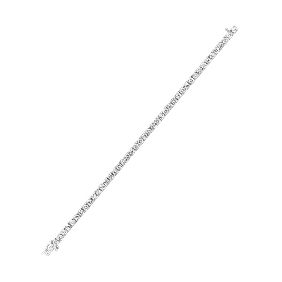 14Kt White Gold Diamond 7Ctw Bracelet