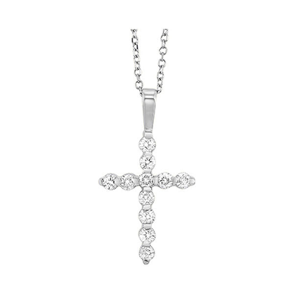 14Kt White Gold Diamond 1/3Ctw Pendant
