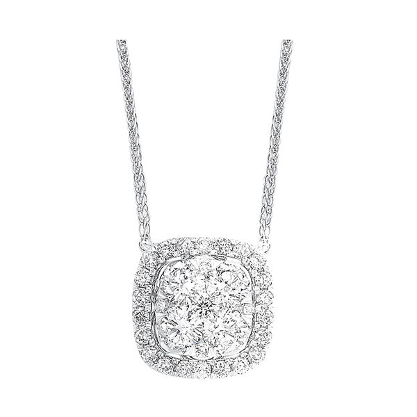 14Kt White Gold Diamond 1/2Ctw Necklace