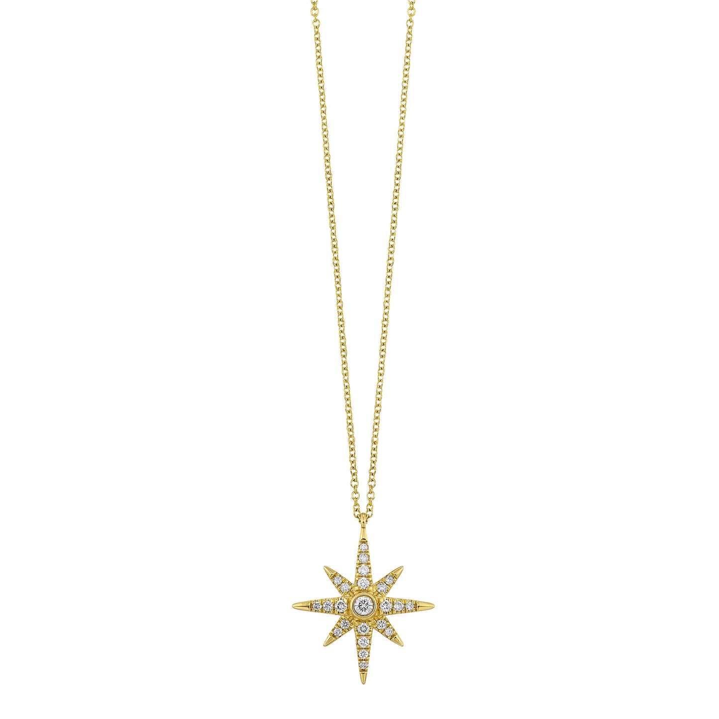 14Kt Yellow Gold Diamond 1/5Ctw Pendant