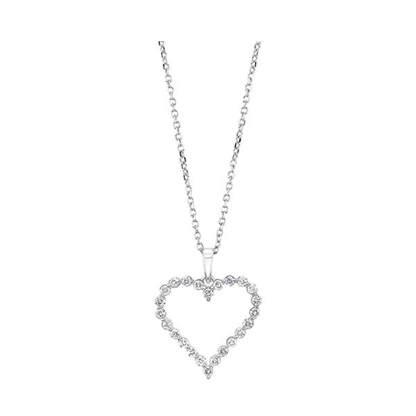 14Kt White Gold Diamond 1/4Ctw Pendant