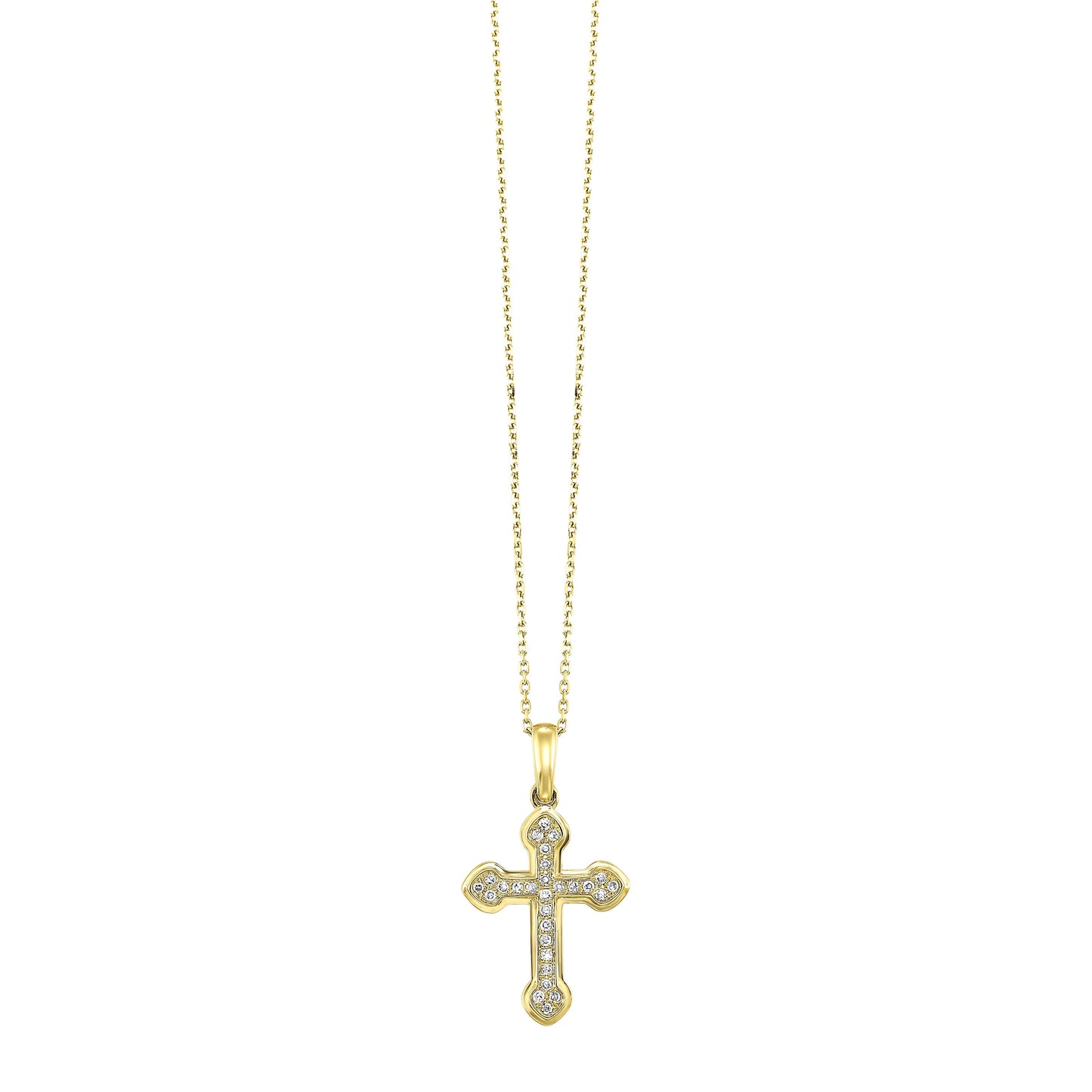 14Kt Yellow Gold Diamond 1/10Ctw Pendant