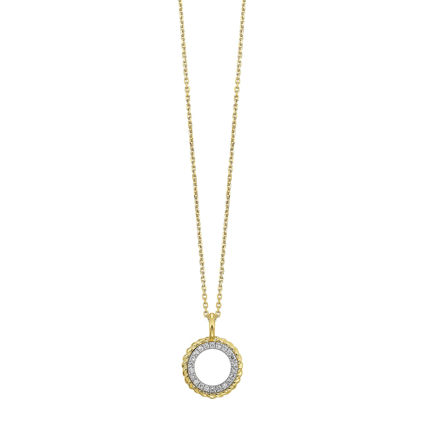 14Kt Yellow Gold Diamond 1/20Ctw Pendant
