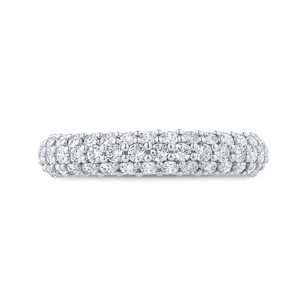 Diamond Wedding Band in 18K White Gold