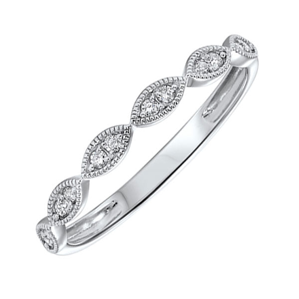 10Kt White Gold Diamond 1/10Ctw Ring