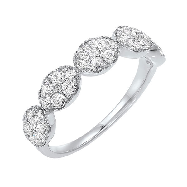 14Kt White Gold Diamond 3/4Ctw Ring