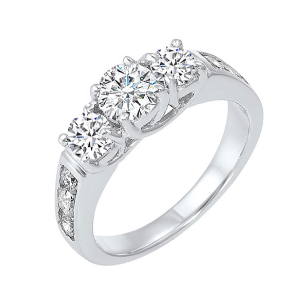 14Kt White Gold Diamond 1 1/2Ctw Ring