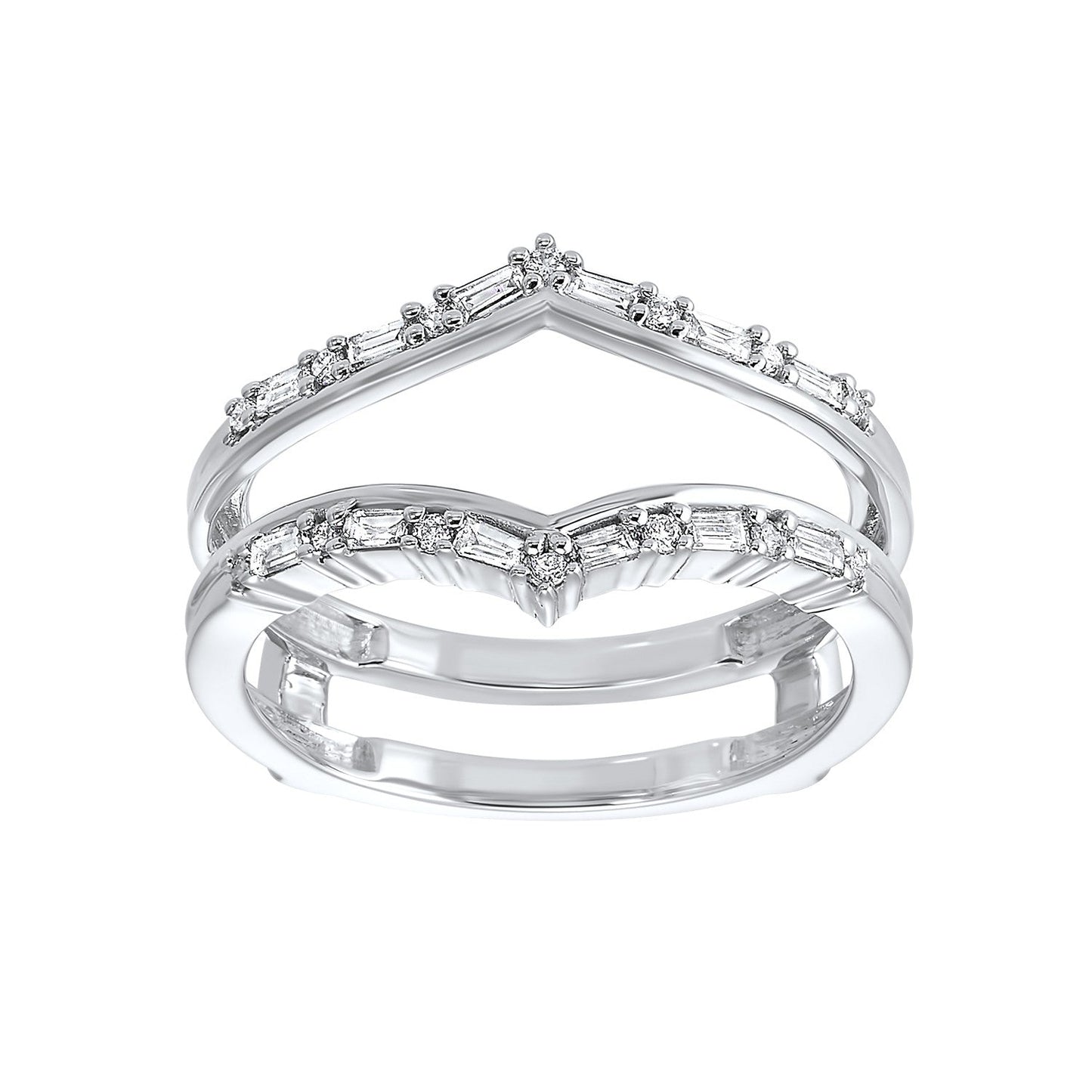 14Kt White Gold Diamond 1/4Ctw Ring