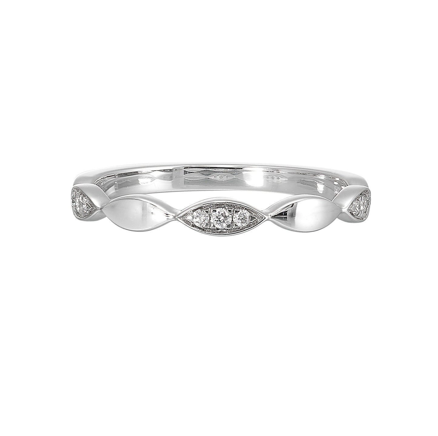 14Kt White Gold Diamond 1/15Ctw Ring