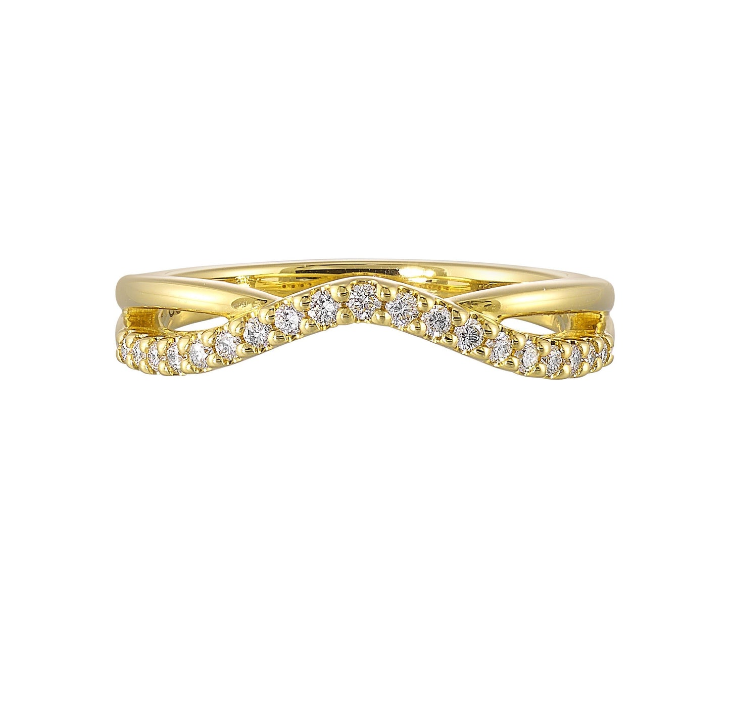 14Kt Yellow Gold Diamond 1/6Ctw Ring