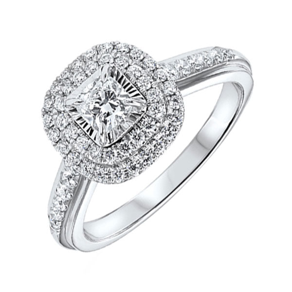 14Kt White Gold Diamond 3/4Ctw Ring