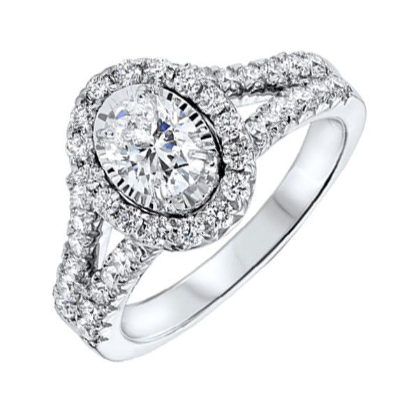 14Kt White Gold Diamond 1 1/2Ctw Ring