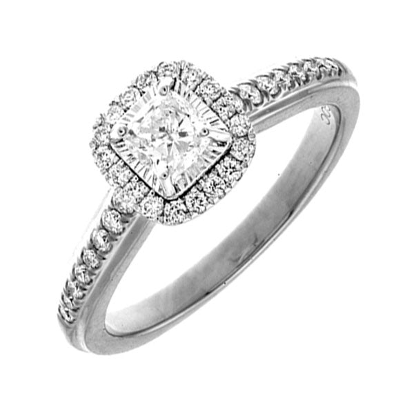 14Kt White Gold Diamond 5/8Ctw Ring