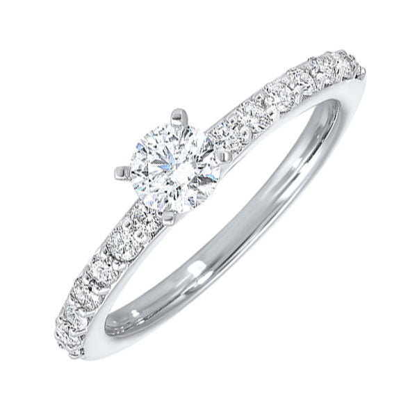 14Kt White Gold Diamond 3/4Ctw Ring
