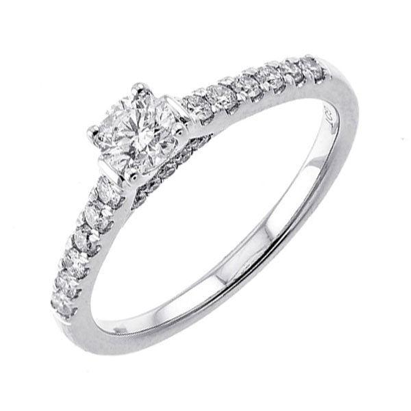 14Kt White Gold Diamond 5/8Ctw Ring