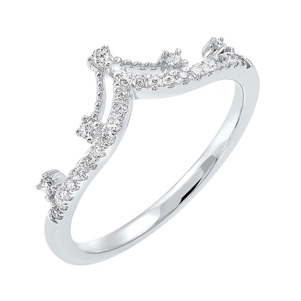 10Kt White Gold Diamond 1/5Ctw Ring