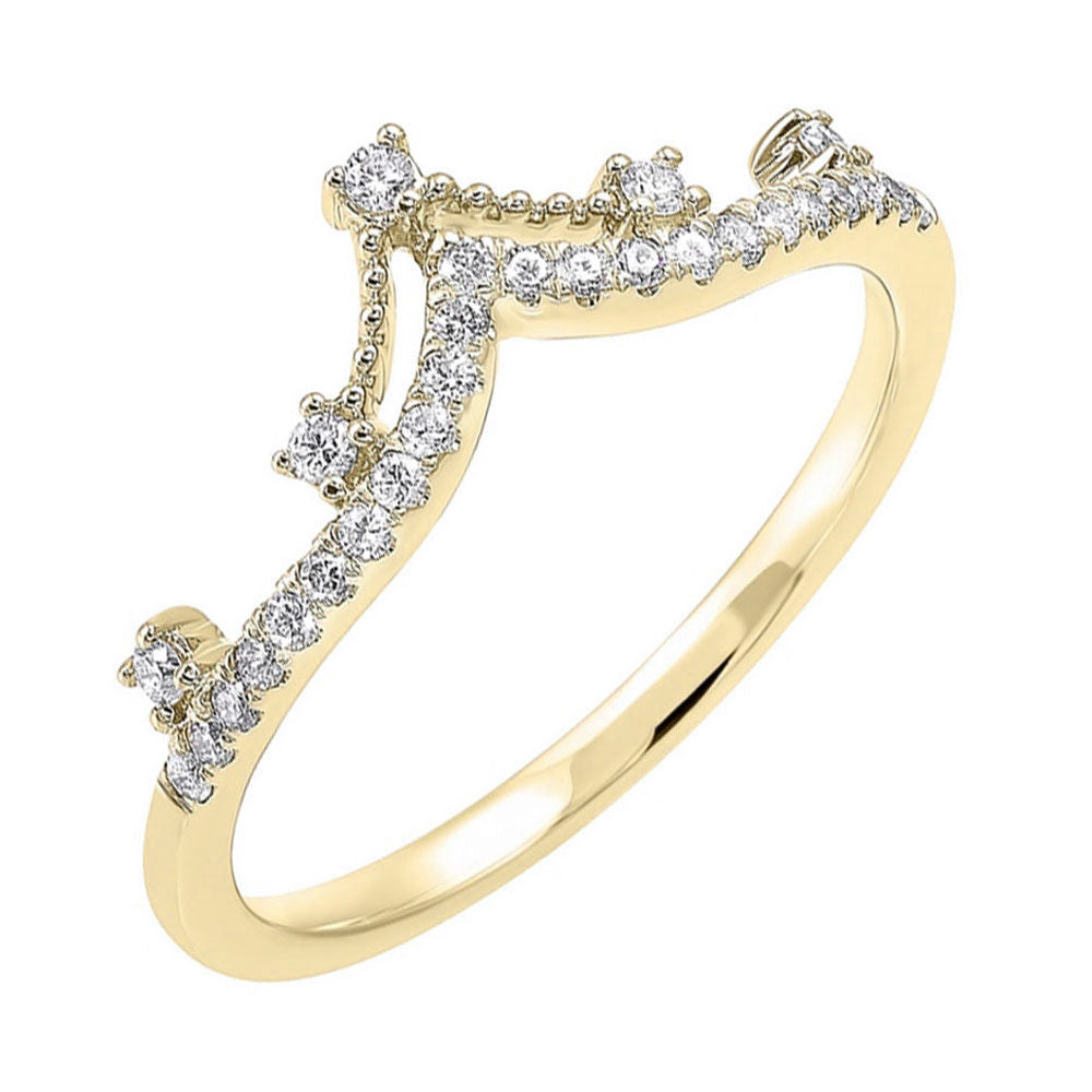 10Kt Yellow Gold Diamond 1/5Ctw Ring