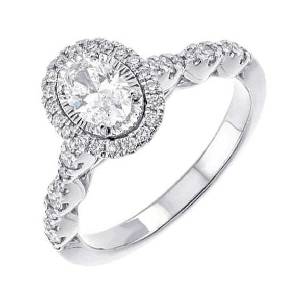 14Kt White Gold Diamond 5/6Ctw Ring