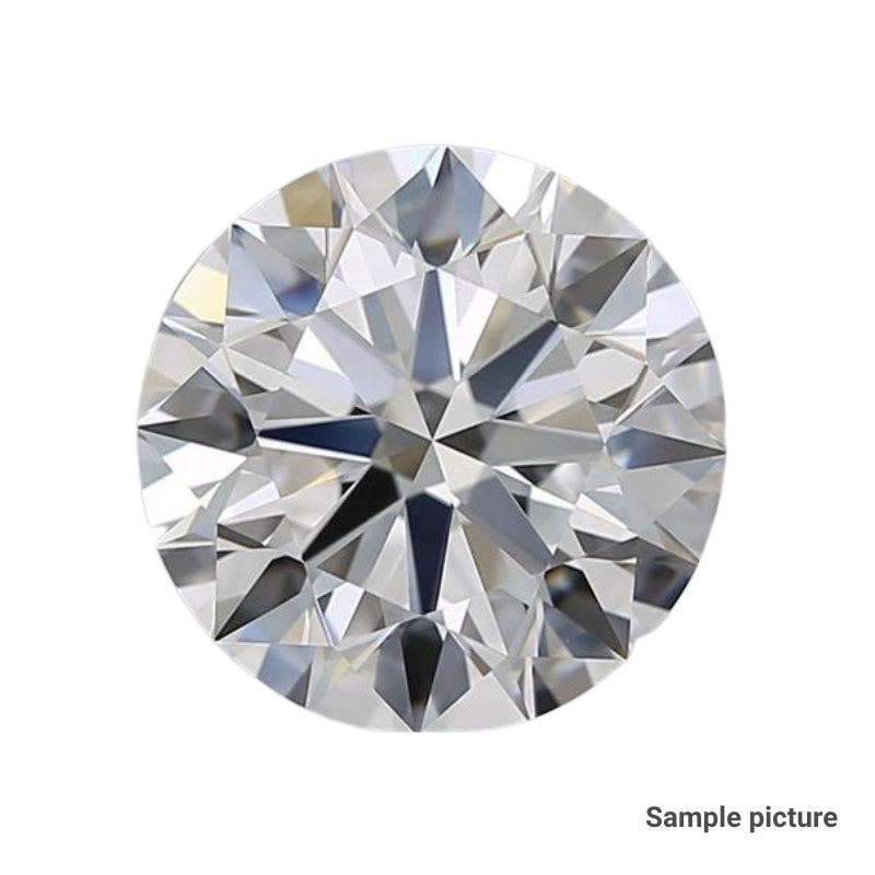 0.55 Carat Round NONE Labgrown Diamond,