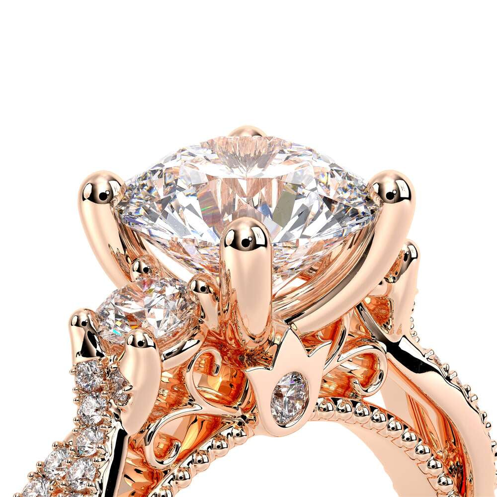 Parisian-129r-18k Rose Gold Round