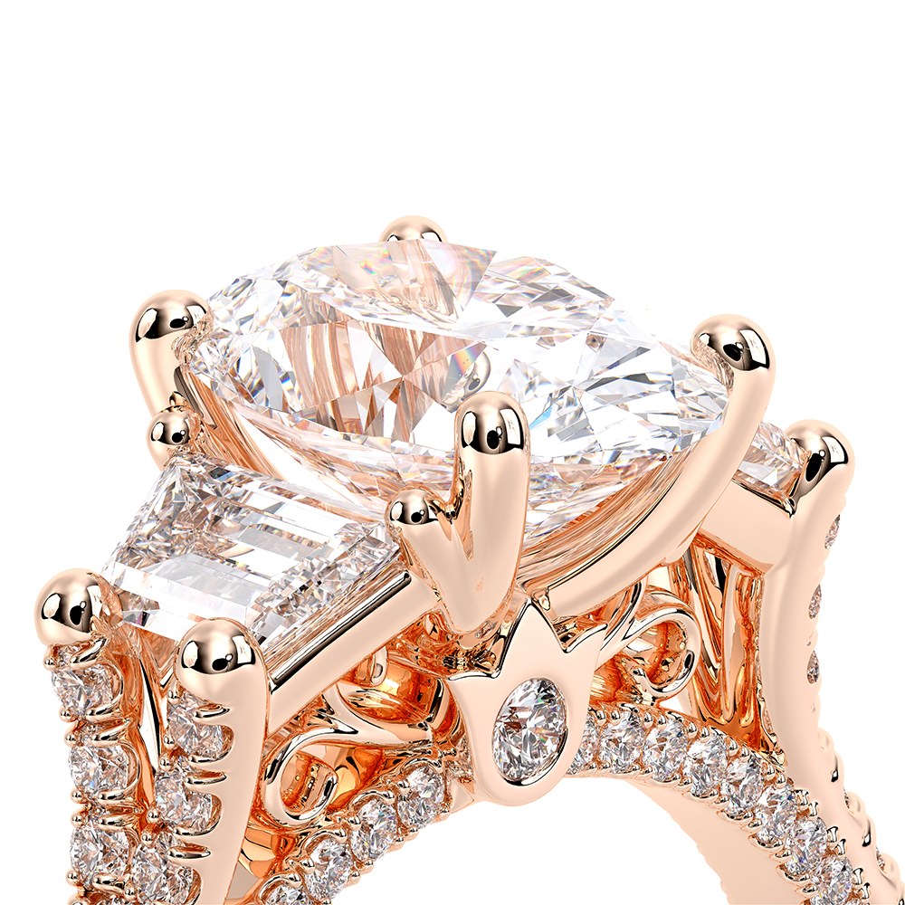 Verragio Three-Stone Oval Engagement Ring