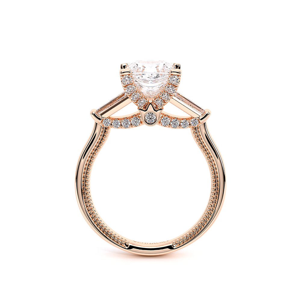 Verragio Three-Stone Princess Engagement Ring