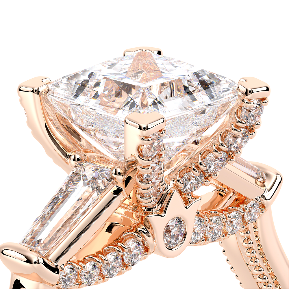 Verragio Three-Stone Princess Engagement Ring