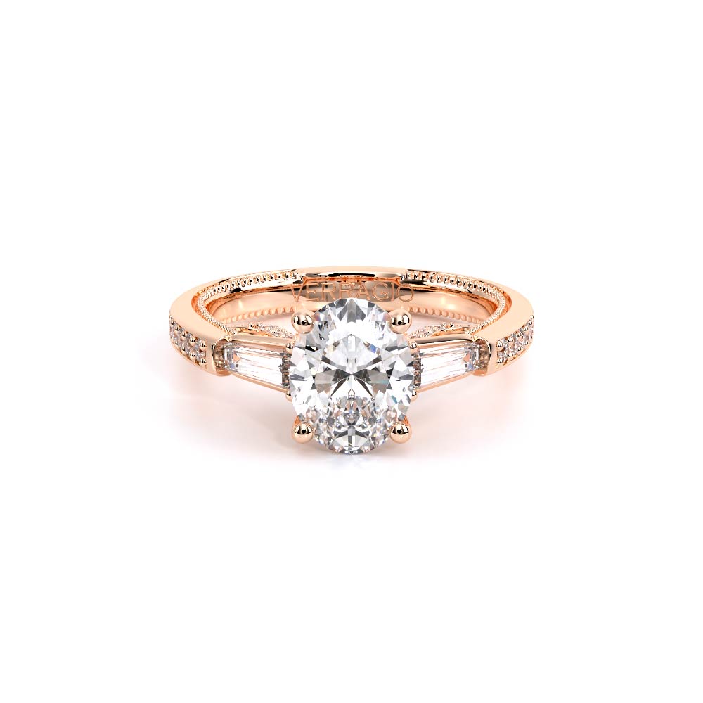 Verragio Three-Stone Oval Engagement Ring