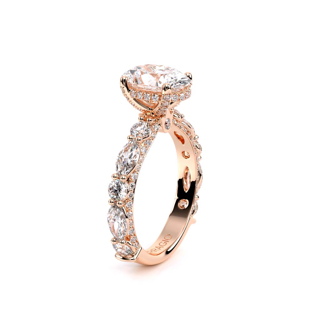Verragio Pave Oval Engagement Ring