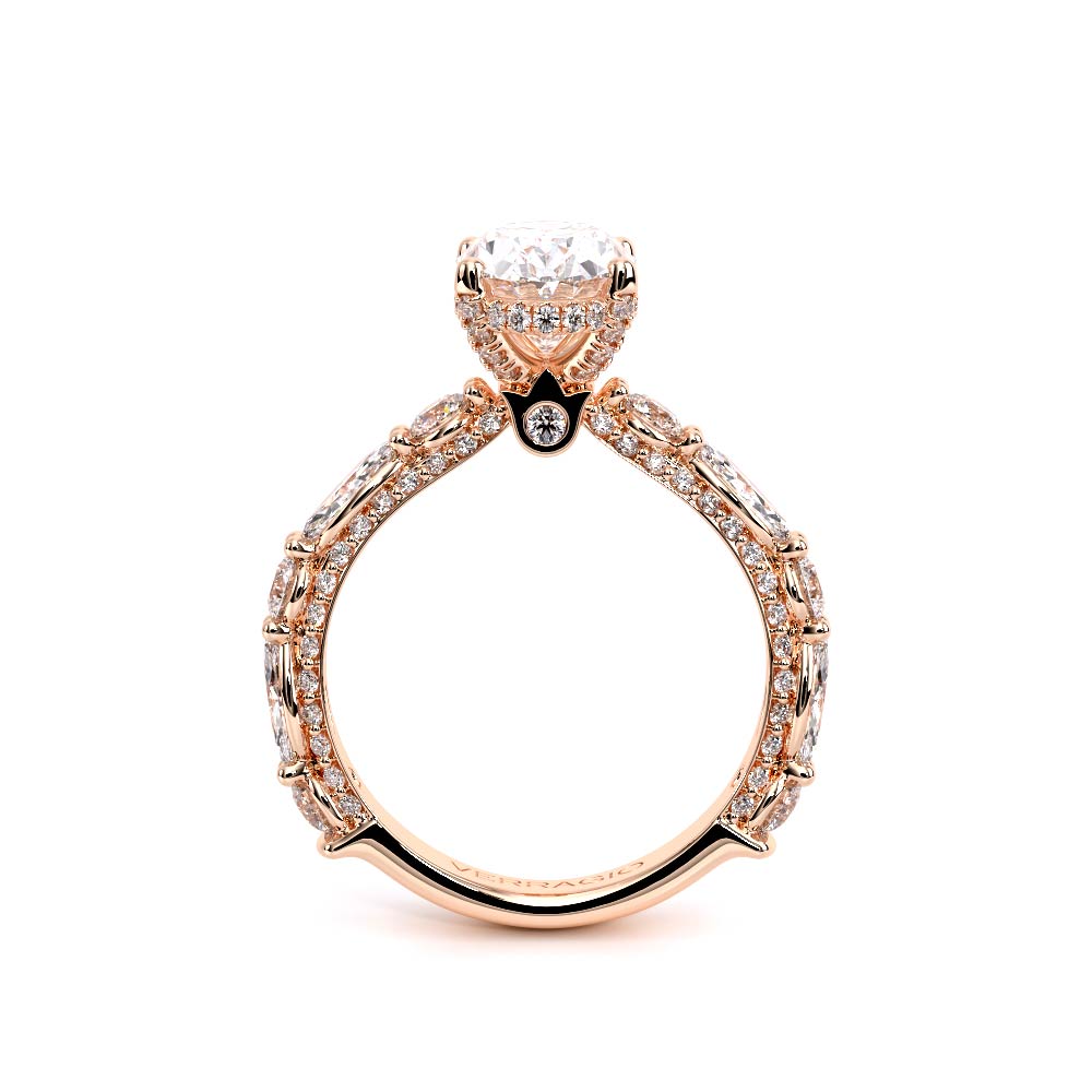 Verragio Pave Oval Engagement Ring