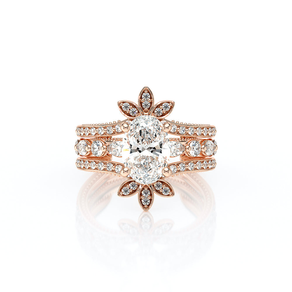 Vanguard-2202OV-14K Rose Gold Oval