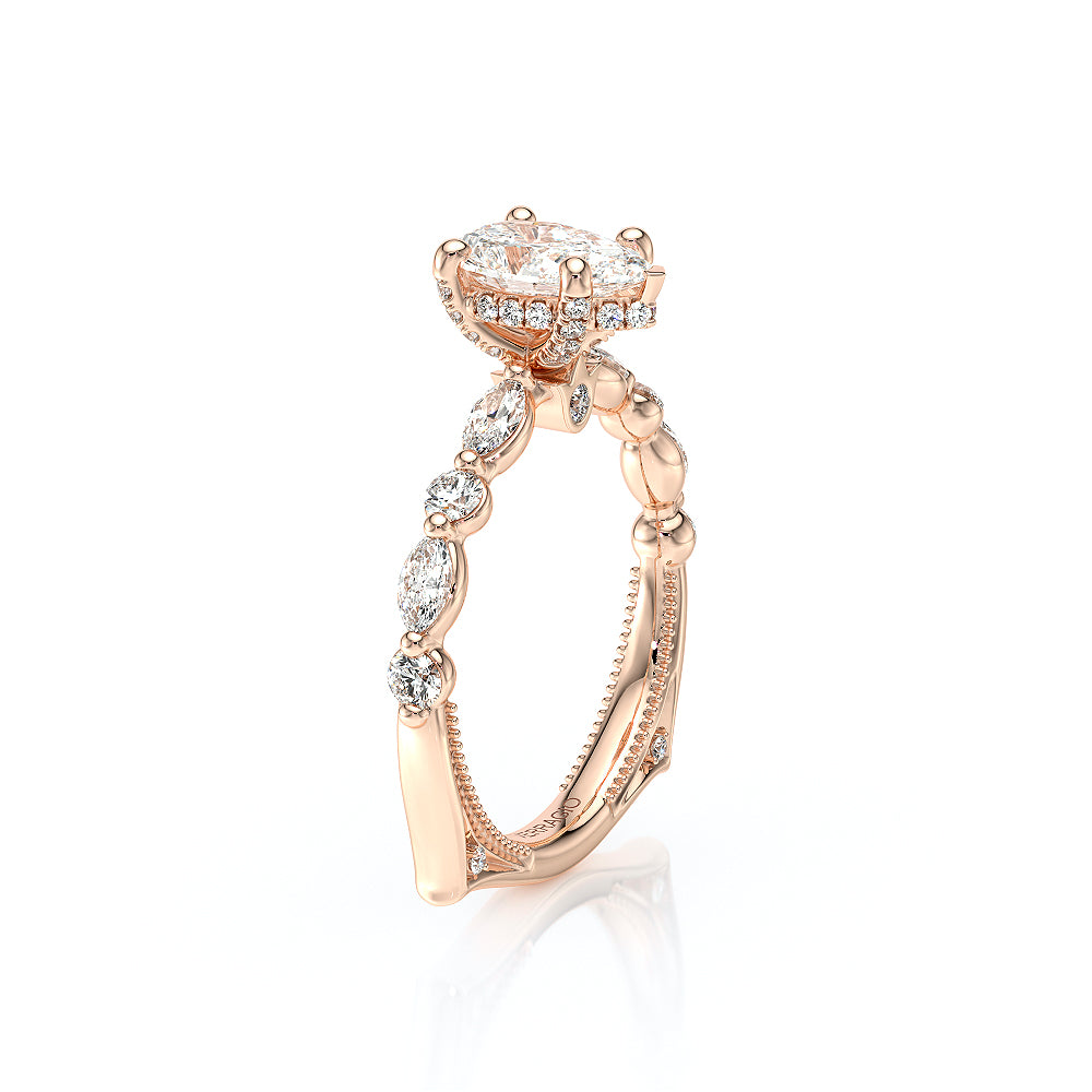 Verragio Halo Pear Engagement Ring