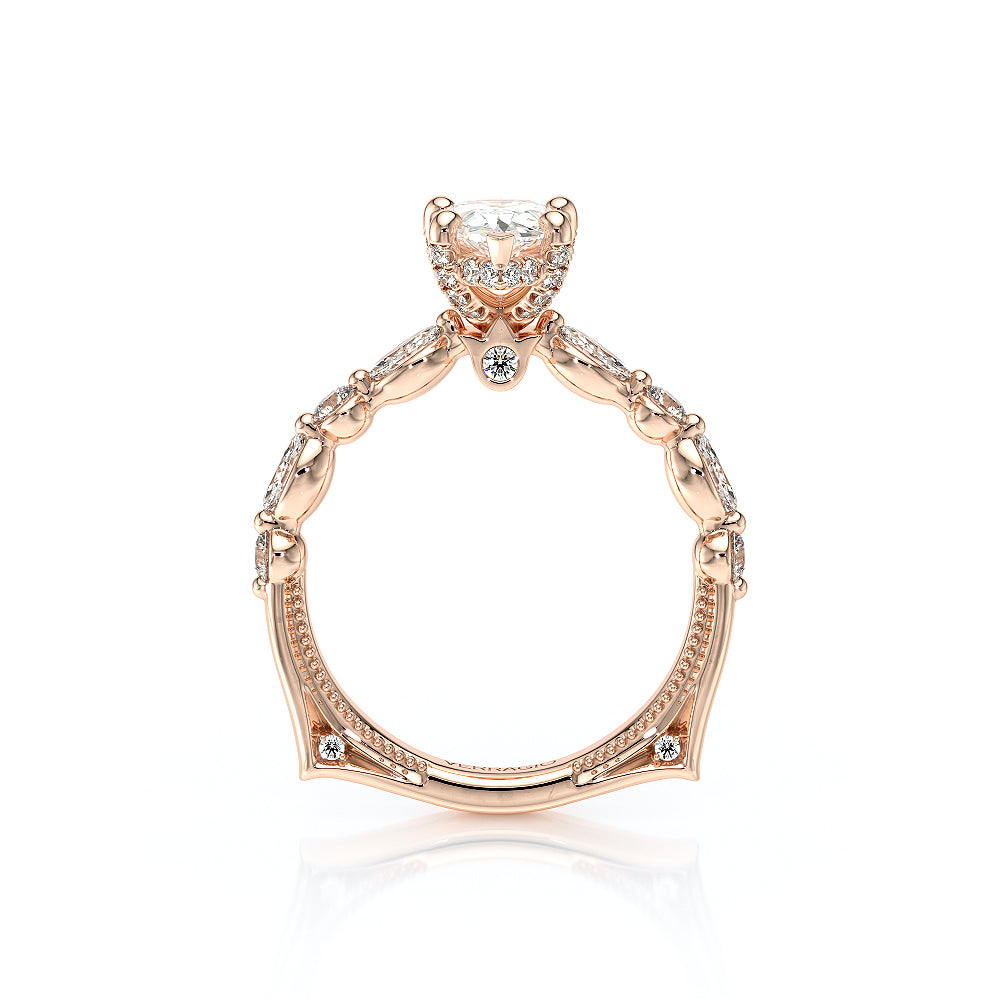 Verragio Halo Pear Engagement Ring