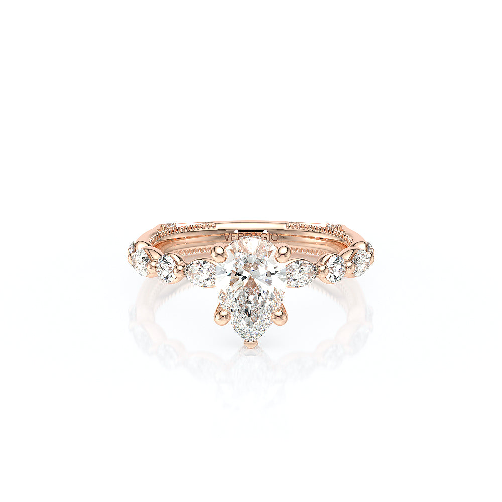 Verragio Halo Pear Engagement Ring