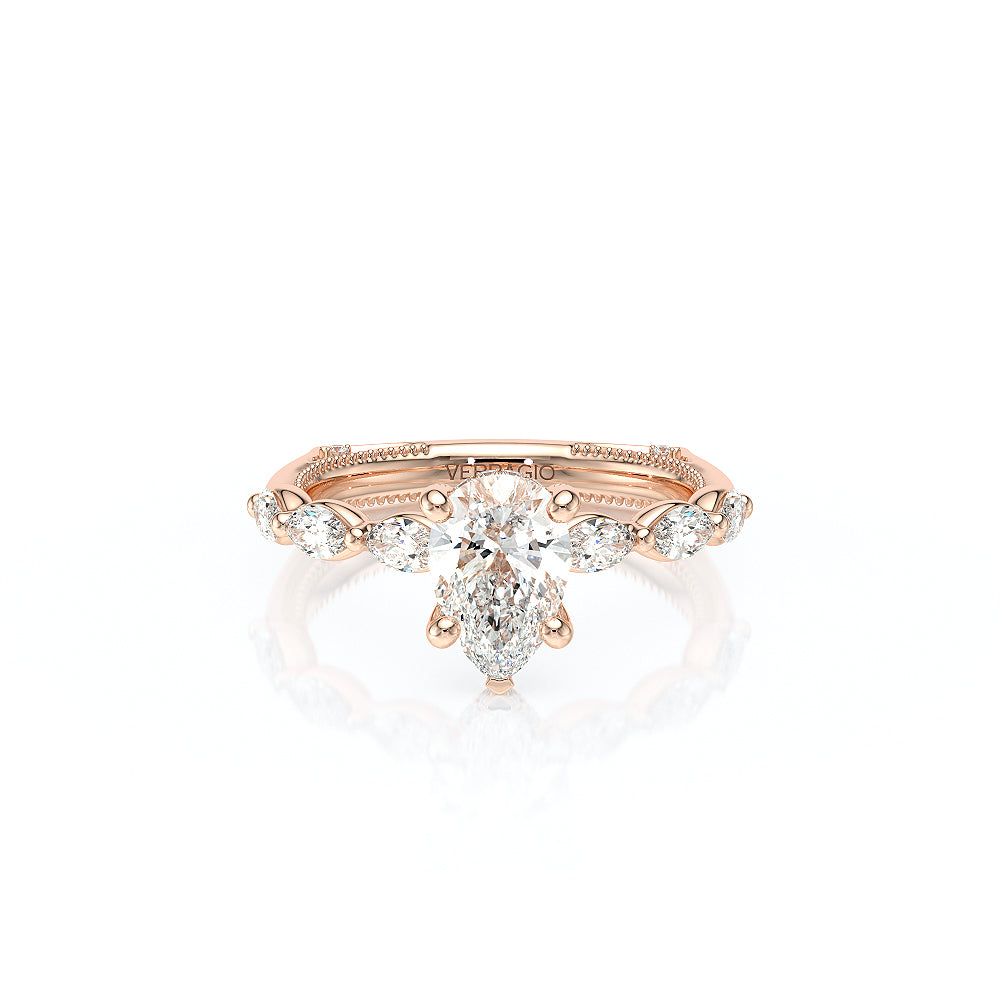 Verragio Halo Pear Engagement Ring